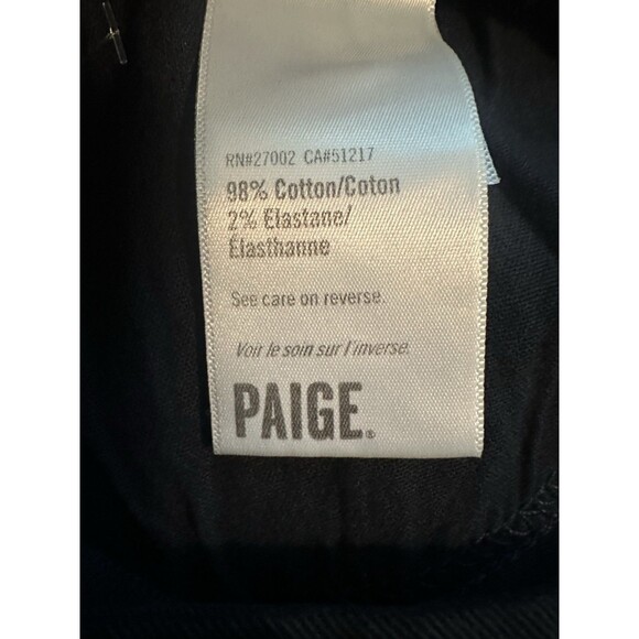 PAIGE Dion 32 Flared Cargo‎ Trouser Pants Navy Blue Skyline Women's 30 NWOT - Picture 7 of 12